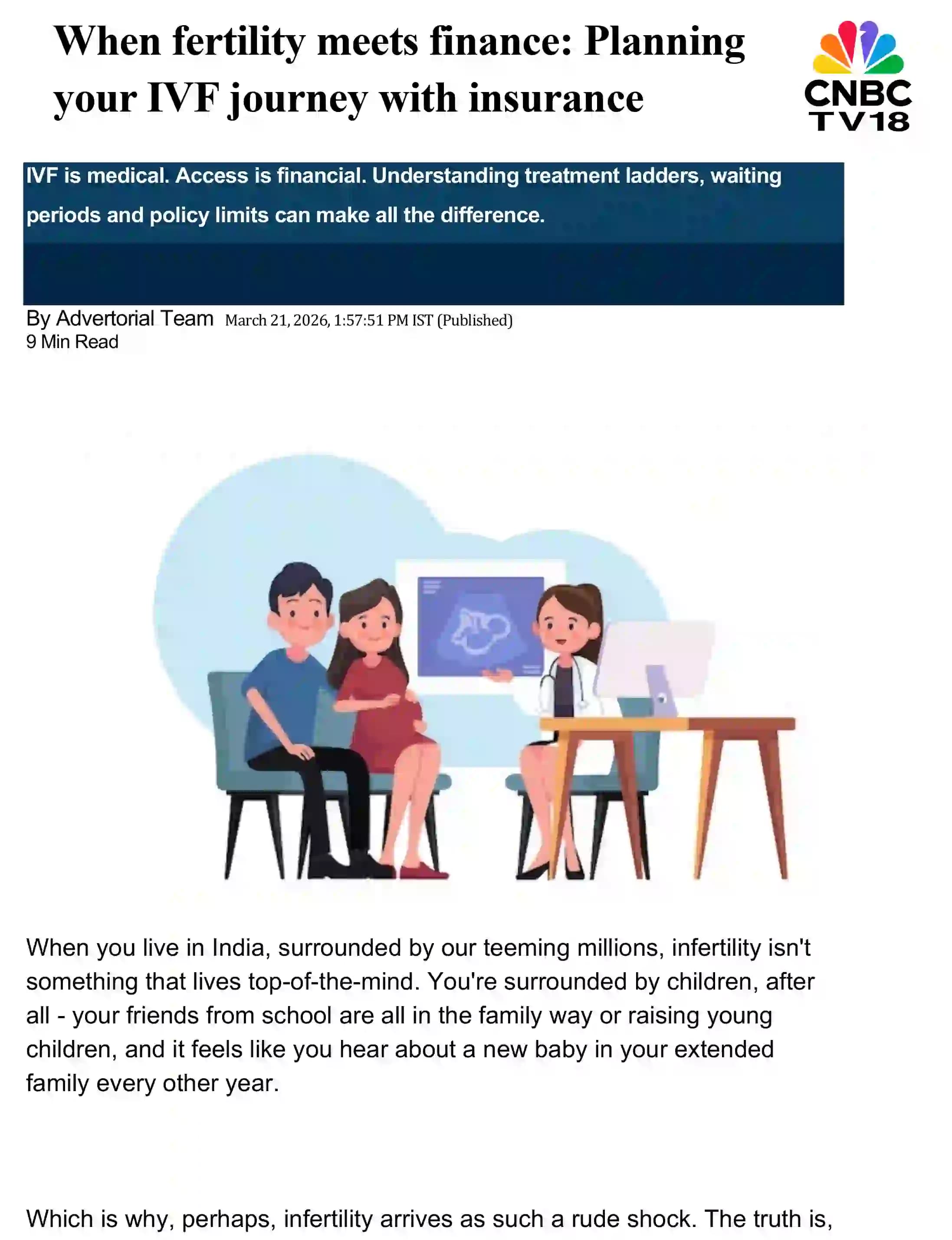 When fertility meets finance: Planning your IVF journey with insurance