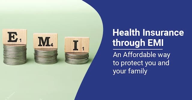 Can health insurance be bought through an EMI plan? 