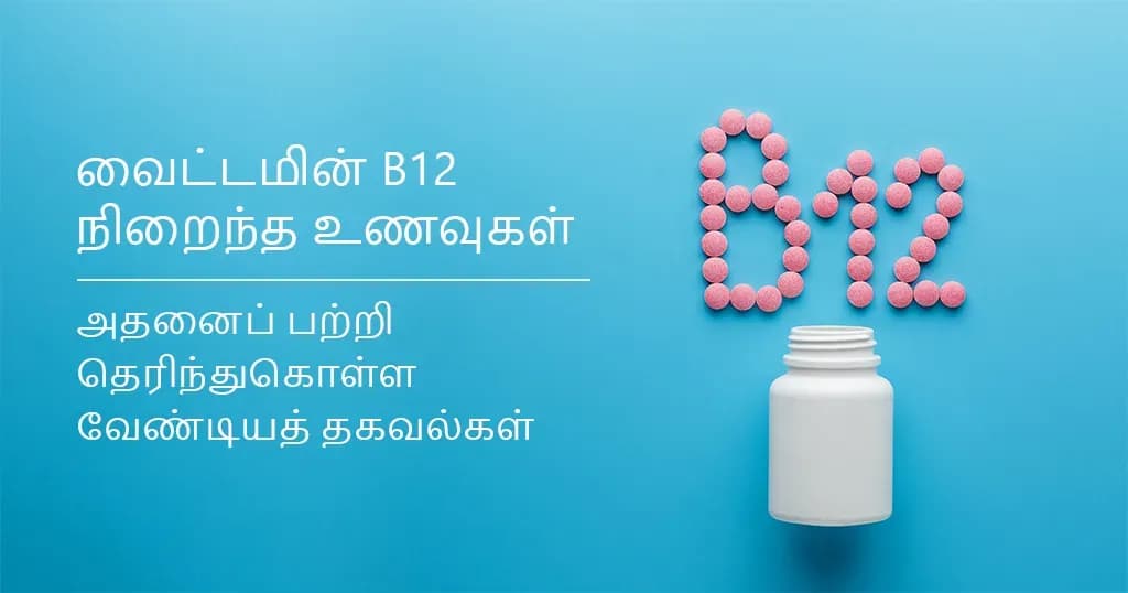 வைட்டமின் B12 நிறைந்த உணவுகள் மற்றும் அதன் பயன்கள்