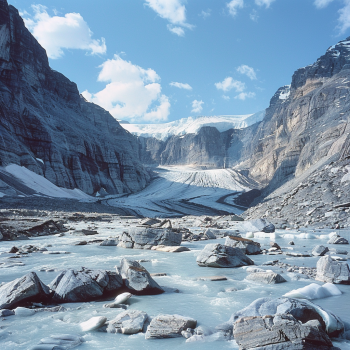 Athabasca Glacier in Canada
