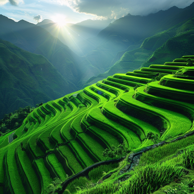 Banaue Rice Terraces in Philippines