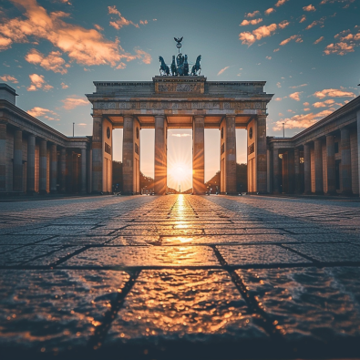 The Brandenburg Gate in Germany
