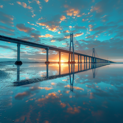 Vasco da Gama Bridge in Lisbon