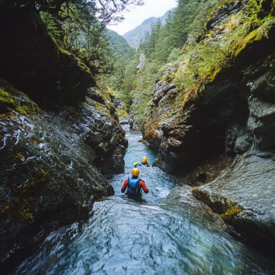 Canyoning in the Routeburn Canyon